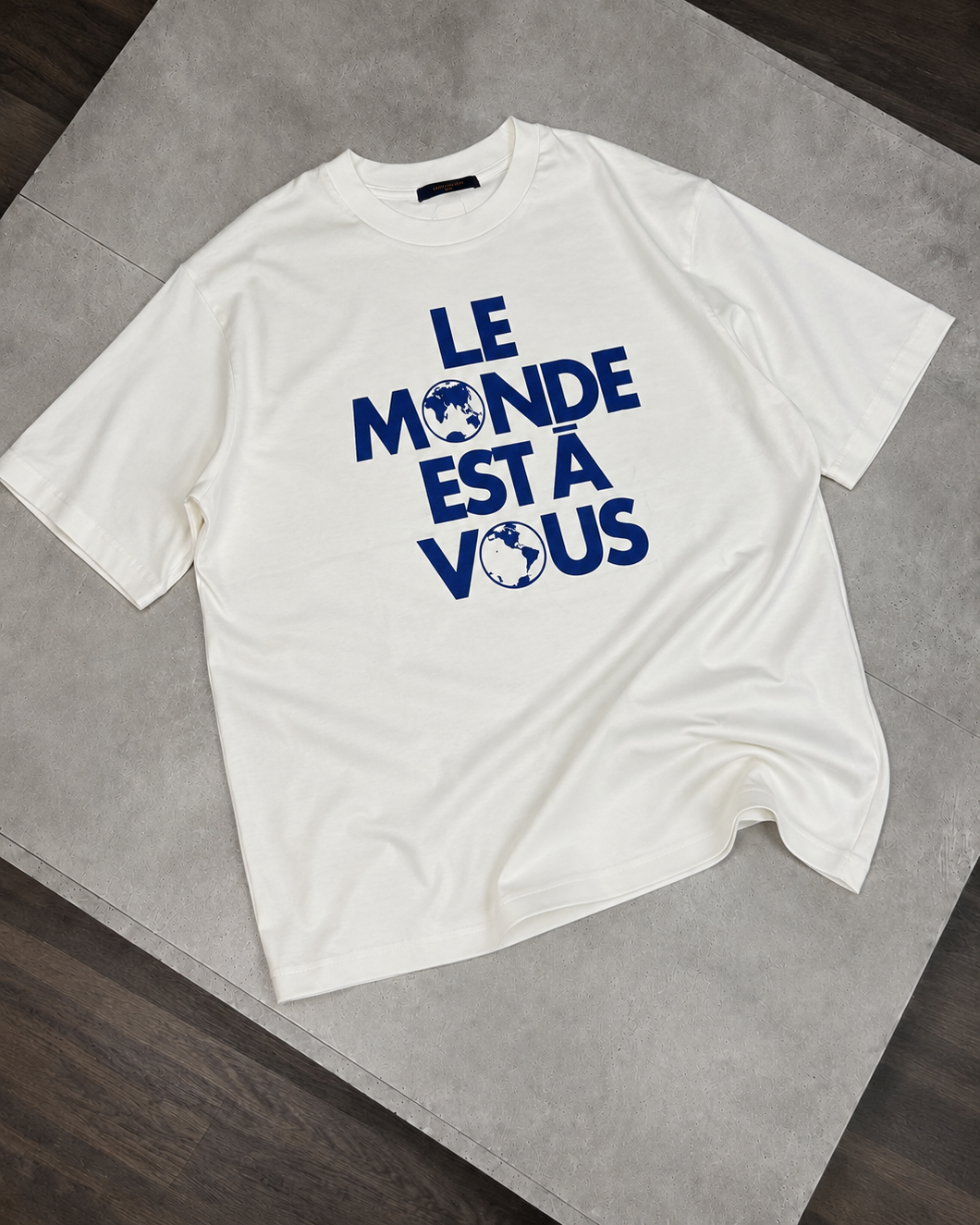 LVE TEE - WHITE/BLUE