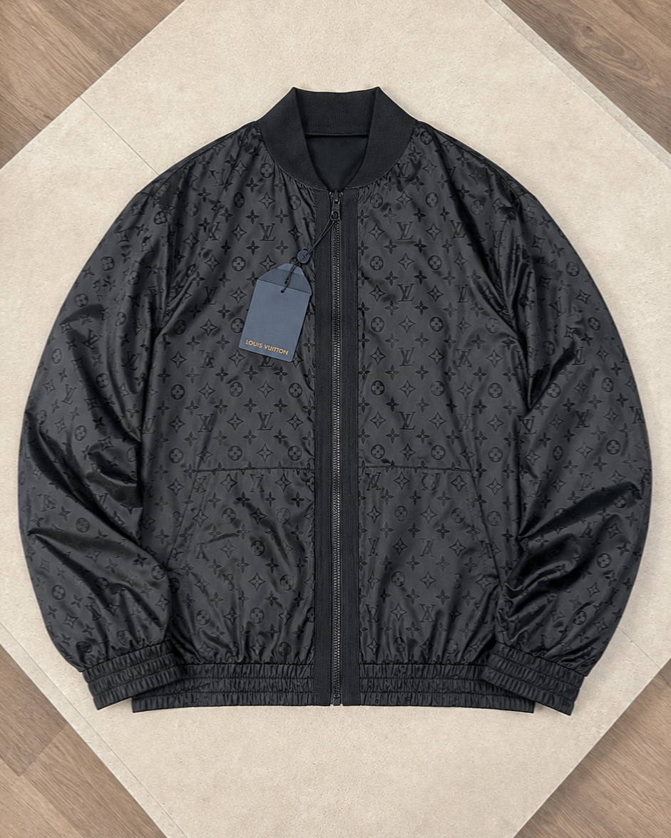 LVE FULL ZIP BOMBER - BLAXK