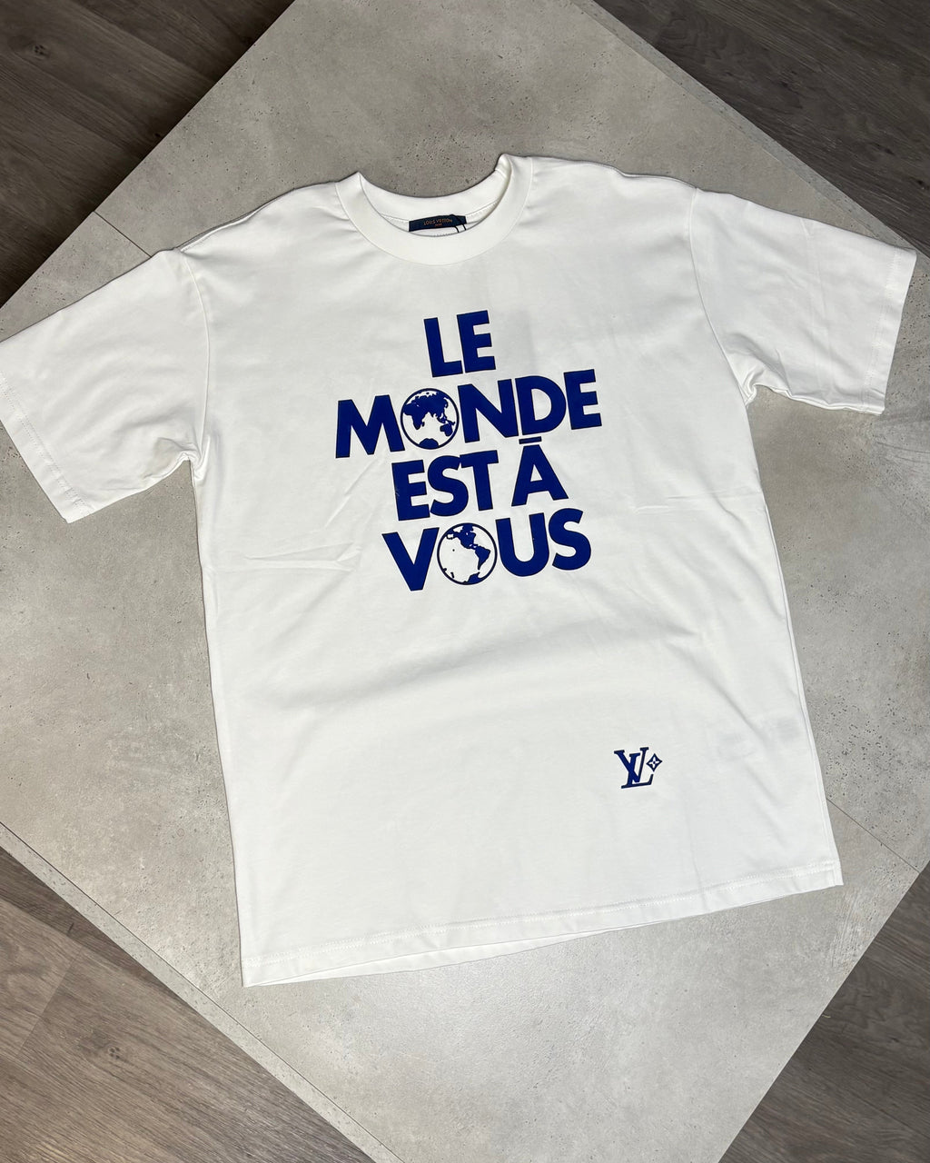 LVE TEE - WHITE/BLUE