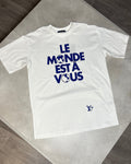 LVE TEE - WHITE/BLUE