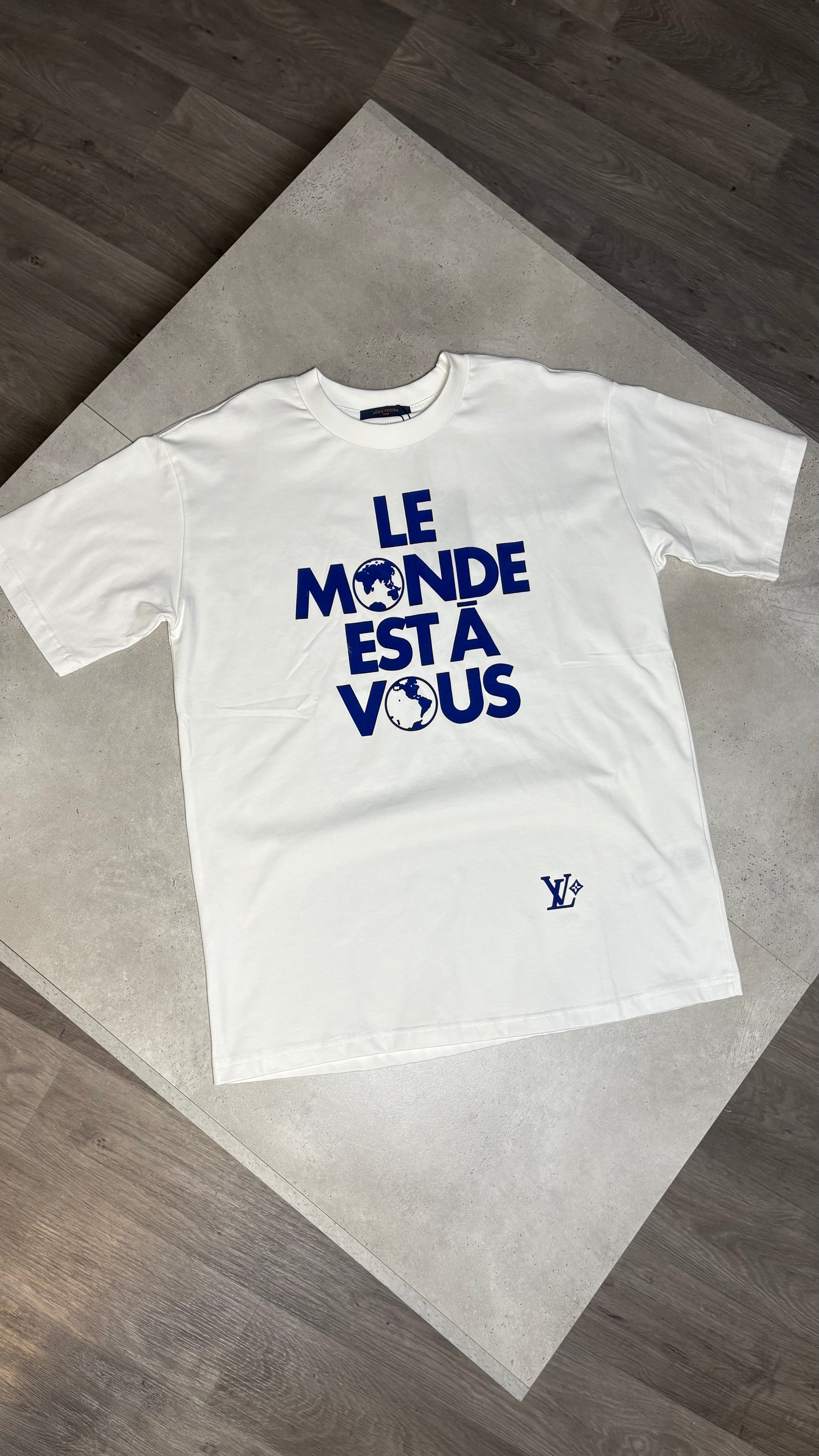 LVE TEE - WHITE/BLUE