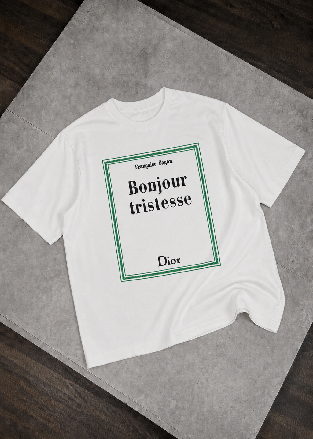 CD TEE - WHITE/GREEN